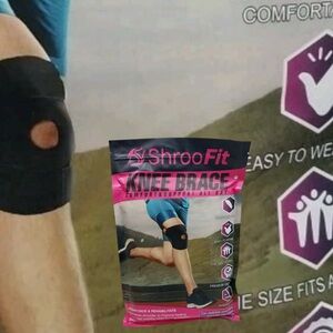 Patellar Knee Brace One Size Black Adjustable Support NEW Unisex Support Brace